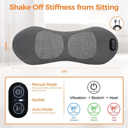 3-in-1 Lumbar Massage Cushion