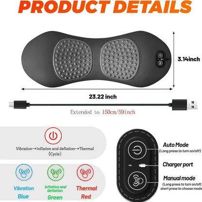 3-in-1 Lumbar Massage Cushion