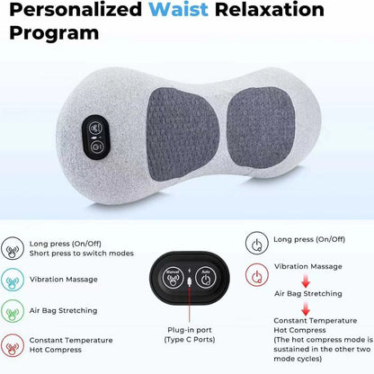3-in-1 Lumbar Massage Cushion